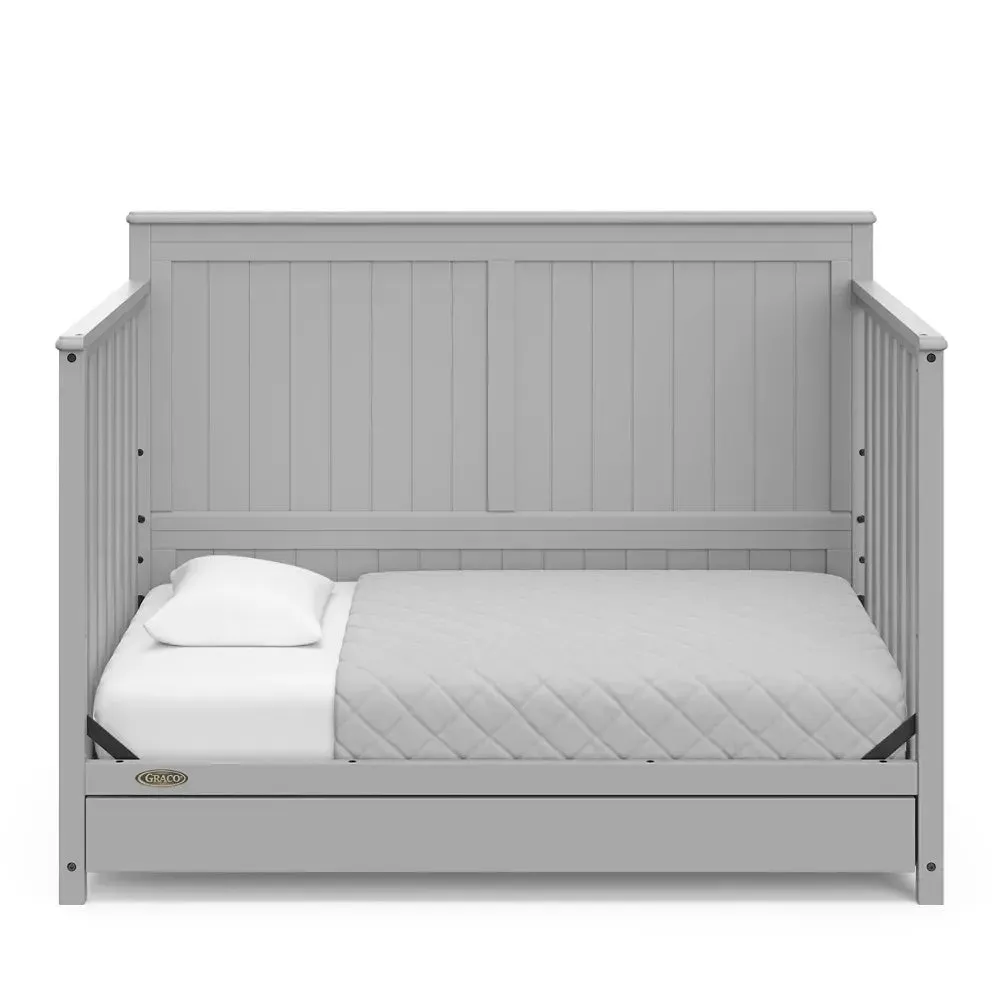 Hadley 5-in-1 Convertible Crib with Drawer - Pebble Gray