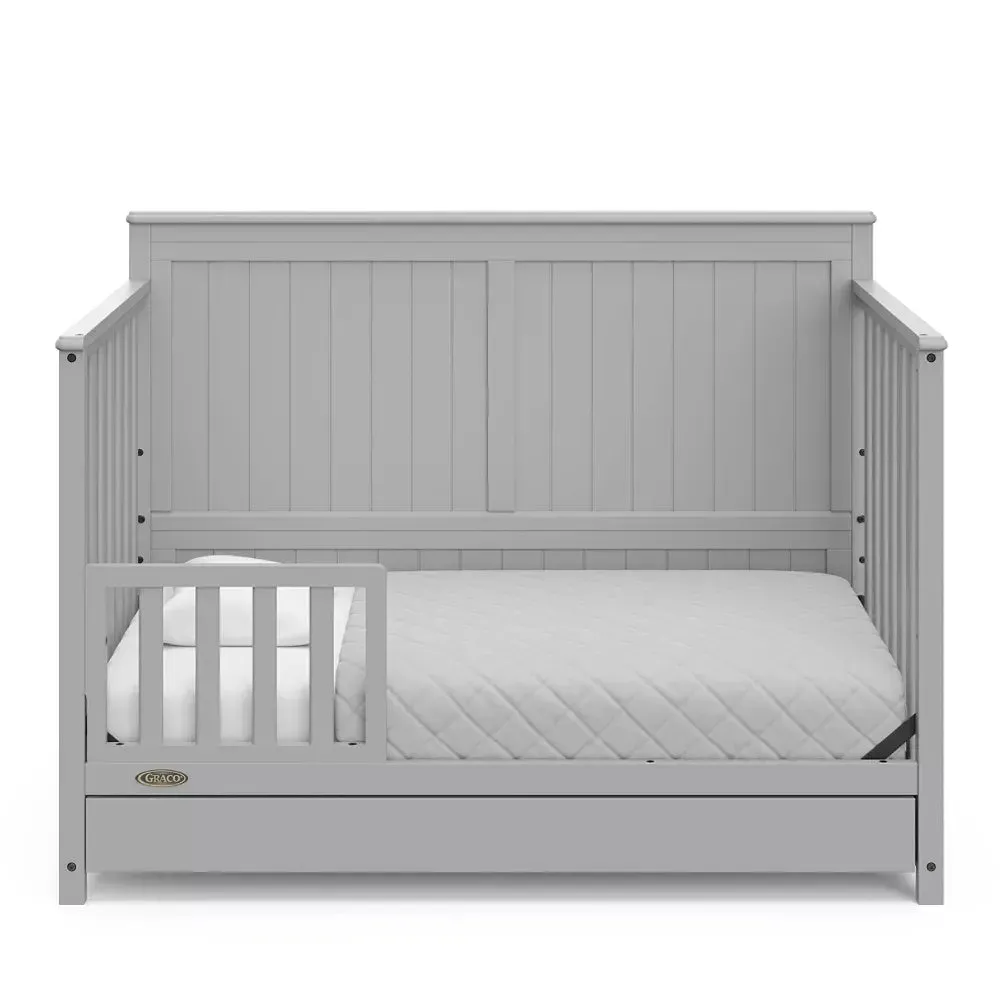 Hadley 5-in-1 Convertible Crib with Drawer - Pebble Gray