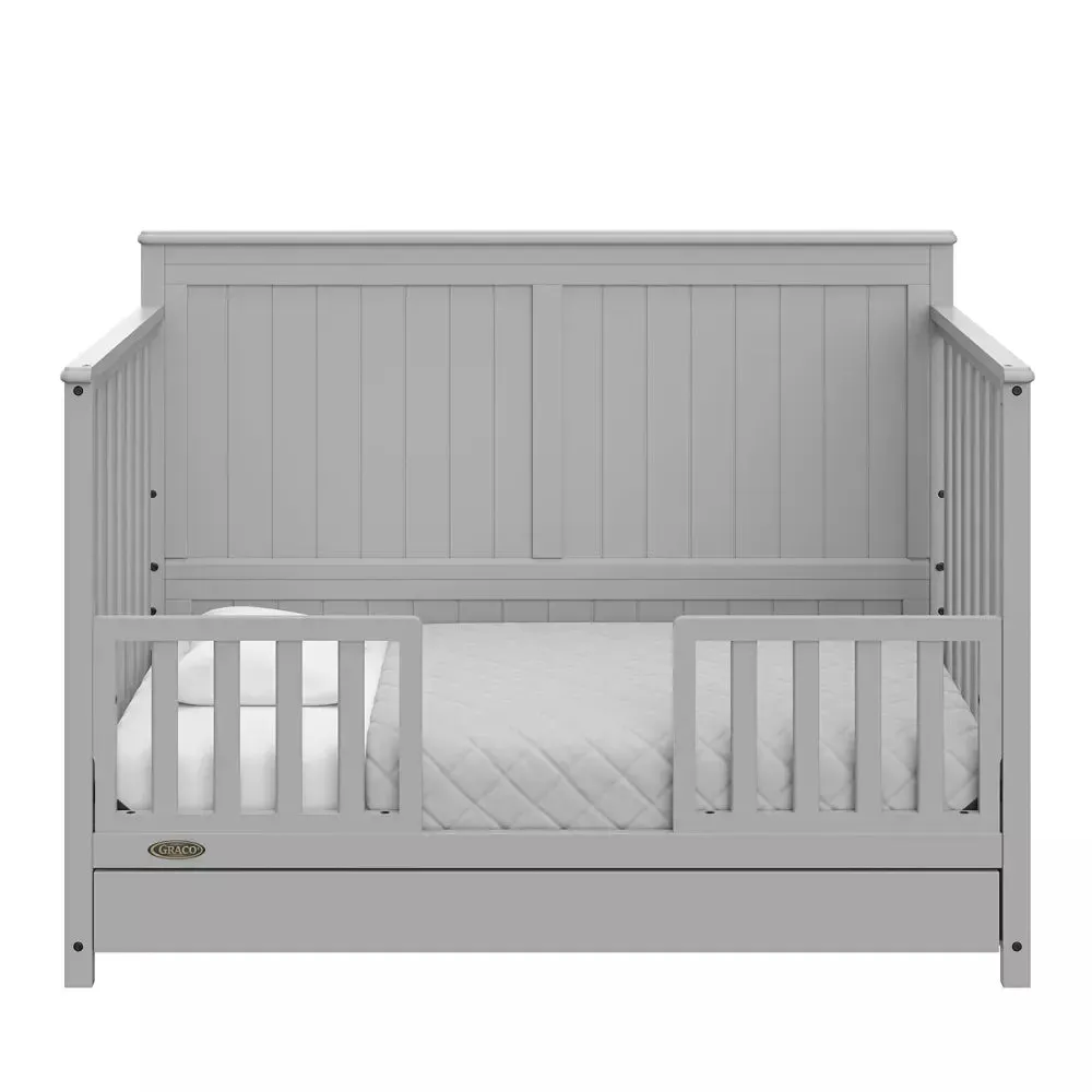 Hadley 5-in-1 Convertible Crib with Drawer - Pebble Gray