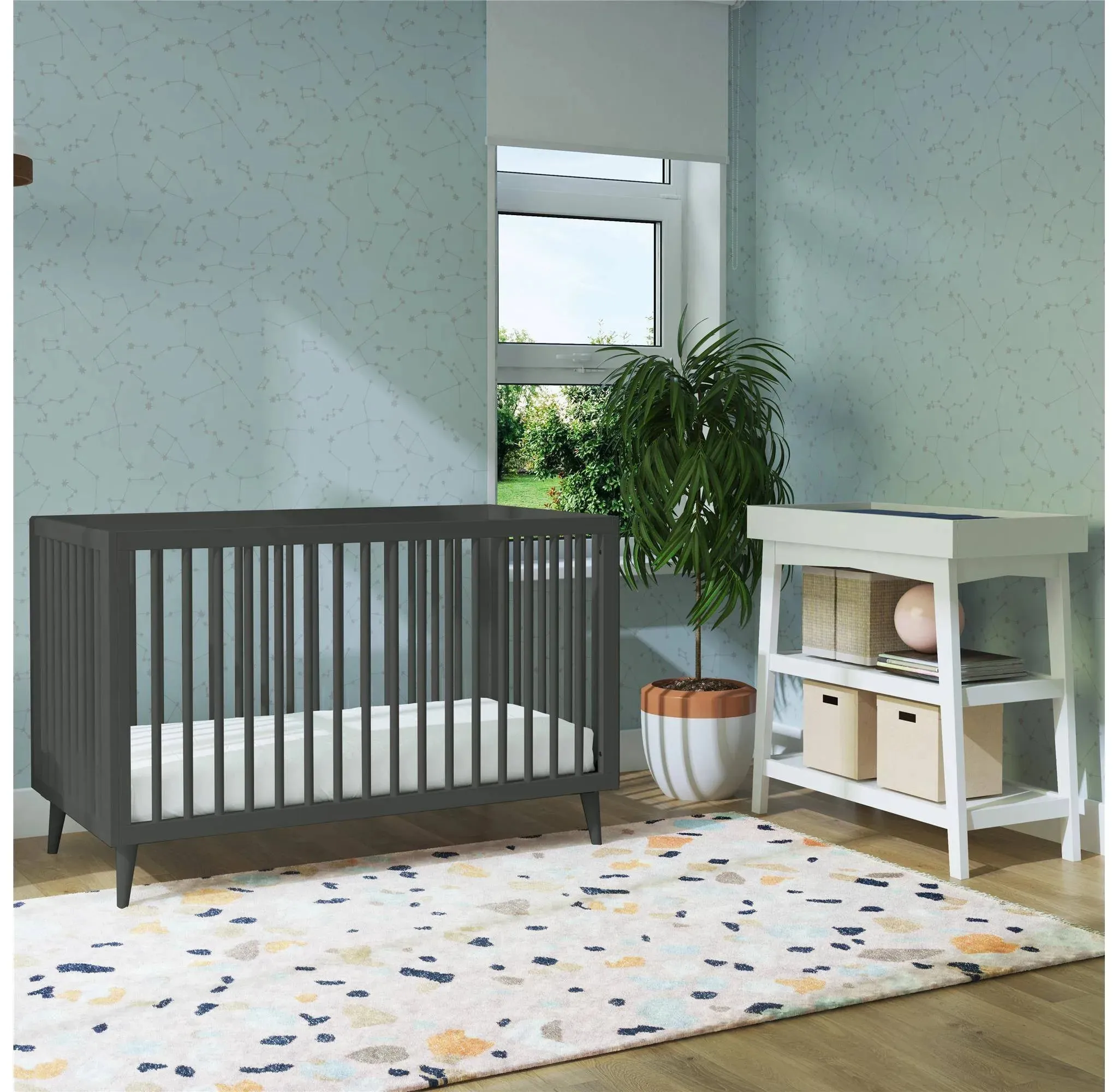 Harper 3-in-1 Crib - Olive