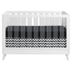 Holland Island 3-in-1 Convertible Acrylic Baby Crib - Green Guard Gold Certified - White
