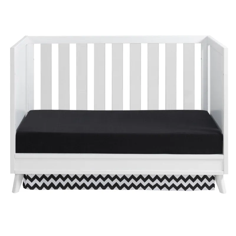 Holland Island 3-in-1 Convertible Acrylic Baby Crib - Green Guard Gold Certified - White