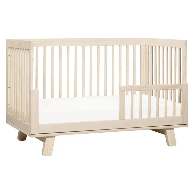 Hudson 3-in-1 Convertible Crib with Toddler Rail - Washed Natural