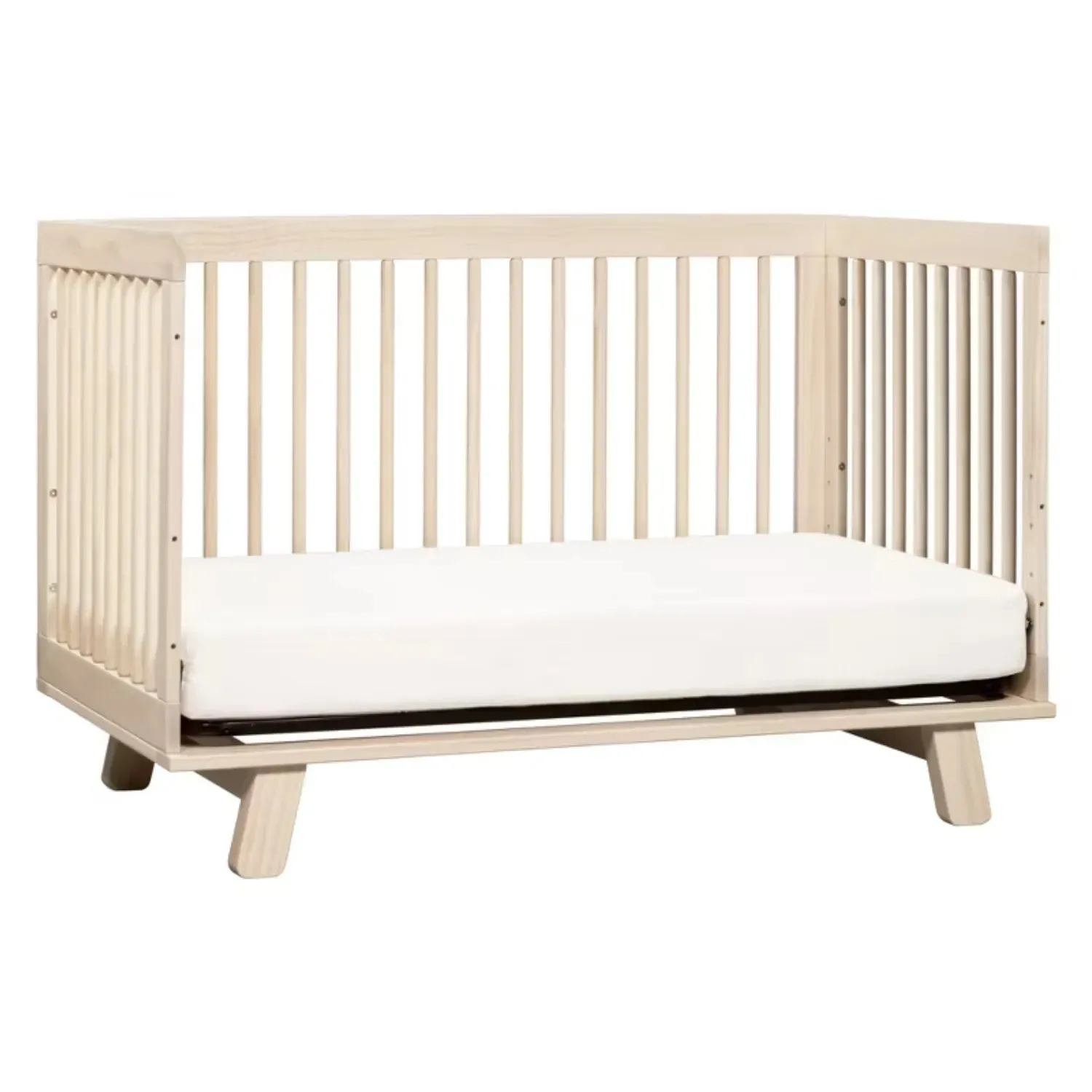Hudson 3-In-1 Convertible Crib w/Toddler Bed Conversion Kit - Washed Natural
