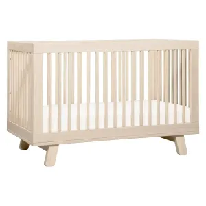 Hudson 3-In-1 Convertible Crib w/Toddler Bed Conversion Kit - Washed Natural