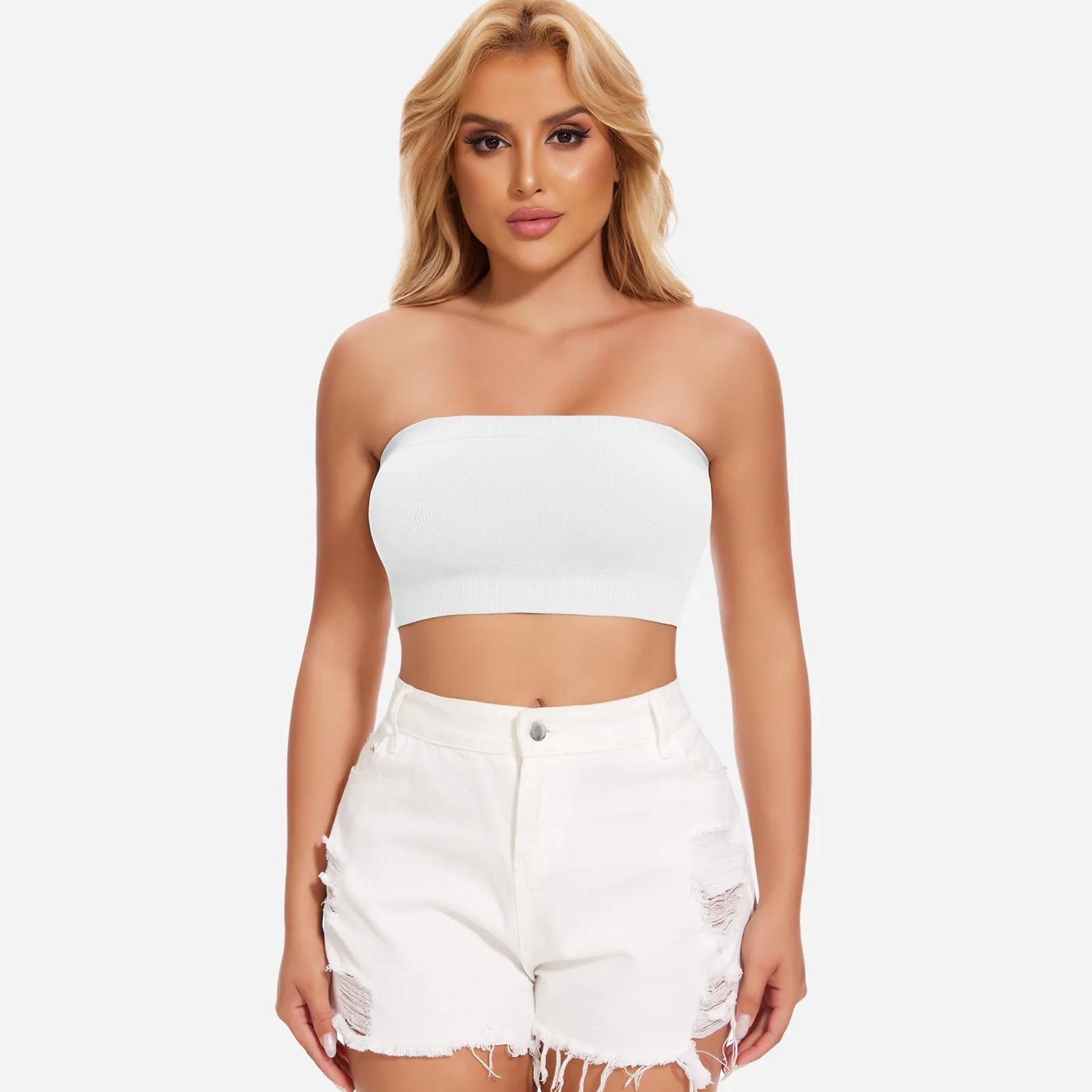 Joyshaper Strapless Bras Seamless Bandeau Bralette Tube Top Bundle