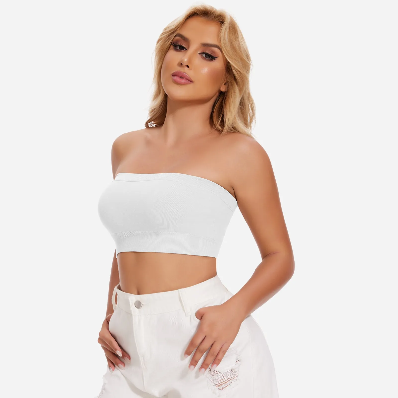 Joyshaper Strapless Bras Seamless Bandeau Bralette Tube Top Bundle