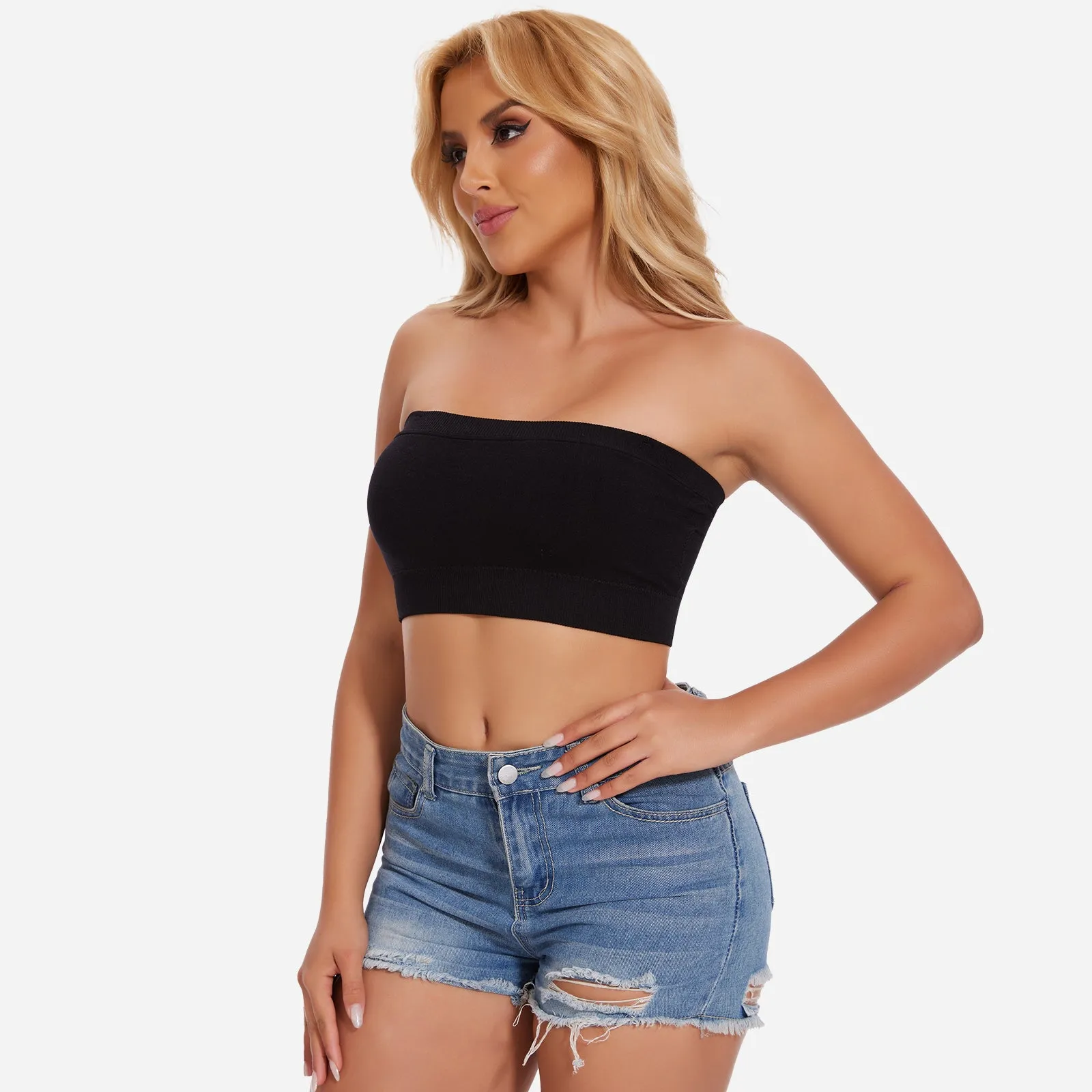 Joyshaper Strapless Bras Seamless Bandeau Bralette Tube Top Bundle