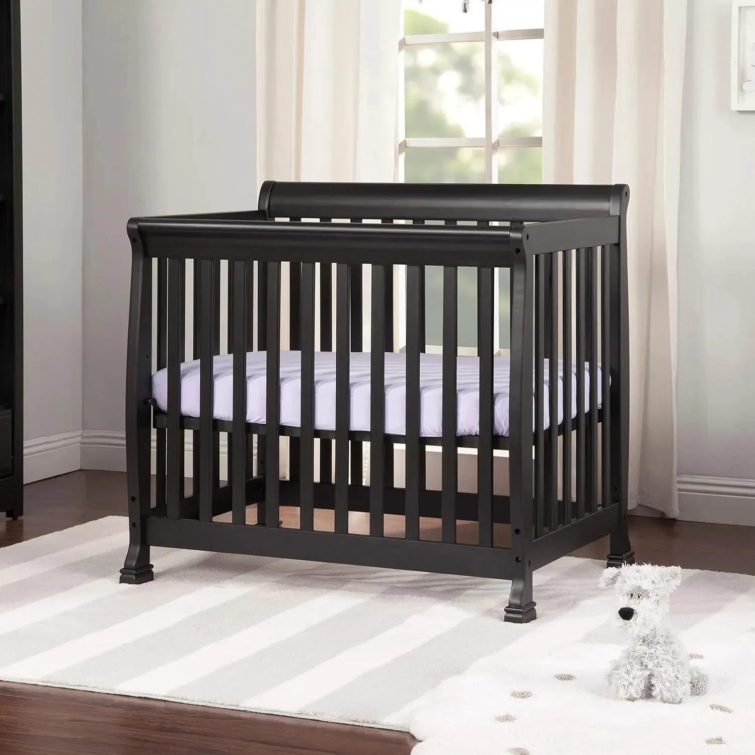 Kalani 4-in-1 Convertible Mini Crib - Black