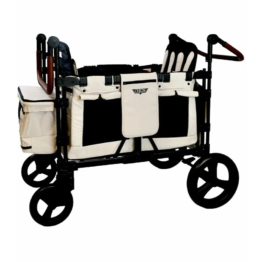 Keenz XC  Luxury Comfort Stroller Wagon 4 Passenger - Cream