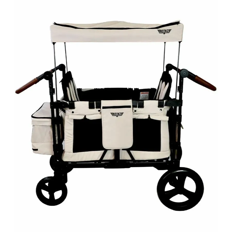 Keenz XC  Luxury Comfort Stroller Wagon 4 Passenger - Cream