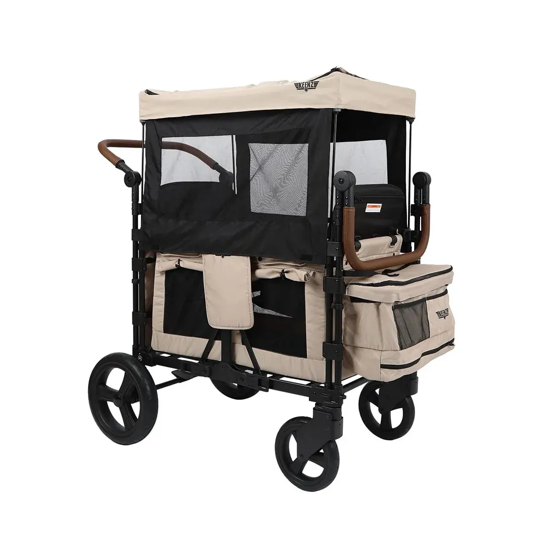 Keenz XC  Luxury Comfort Stroller Wagon 4 Passenger- Mocha