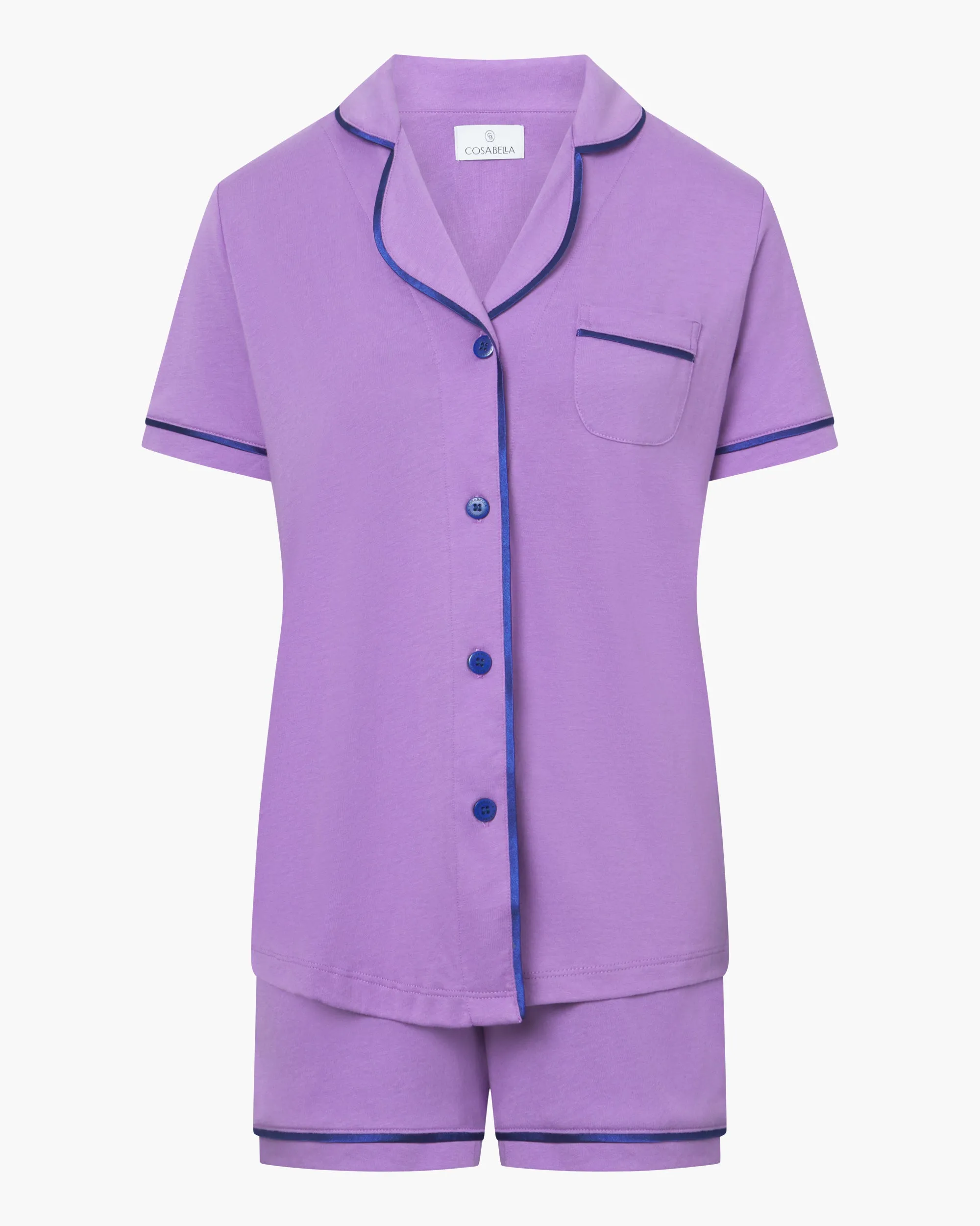 Kurzärmeliges Top & Boxer Pyjama-Set