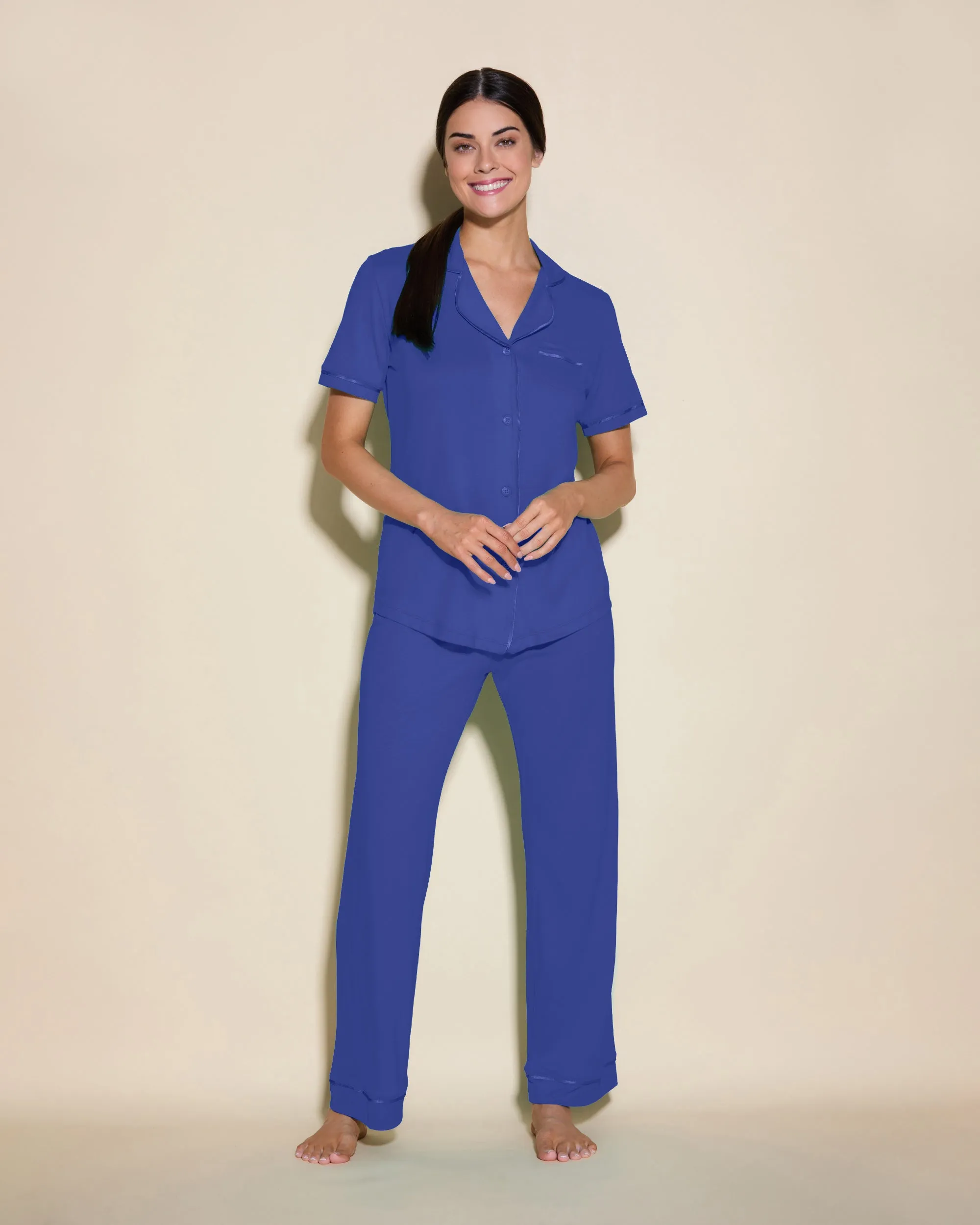 Kurzärmeliges Top & Hose Pyjama-Set