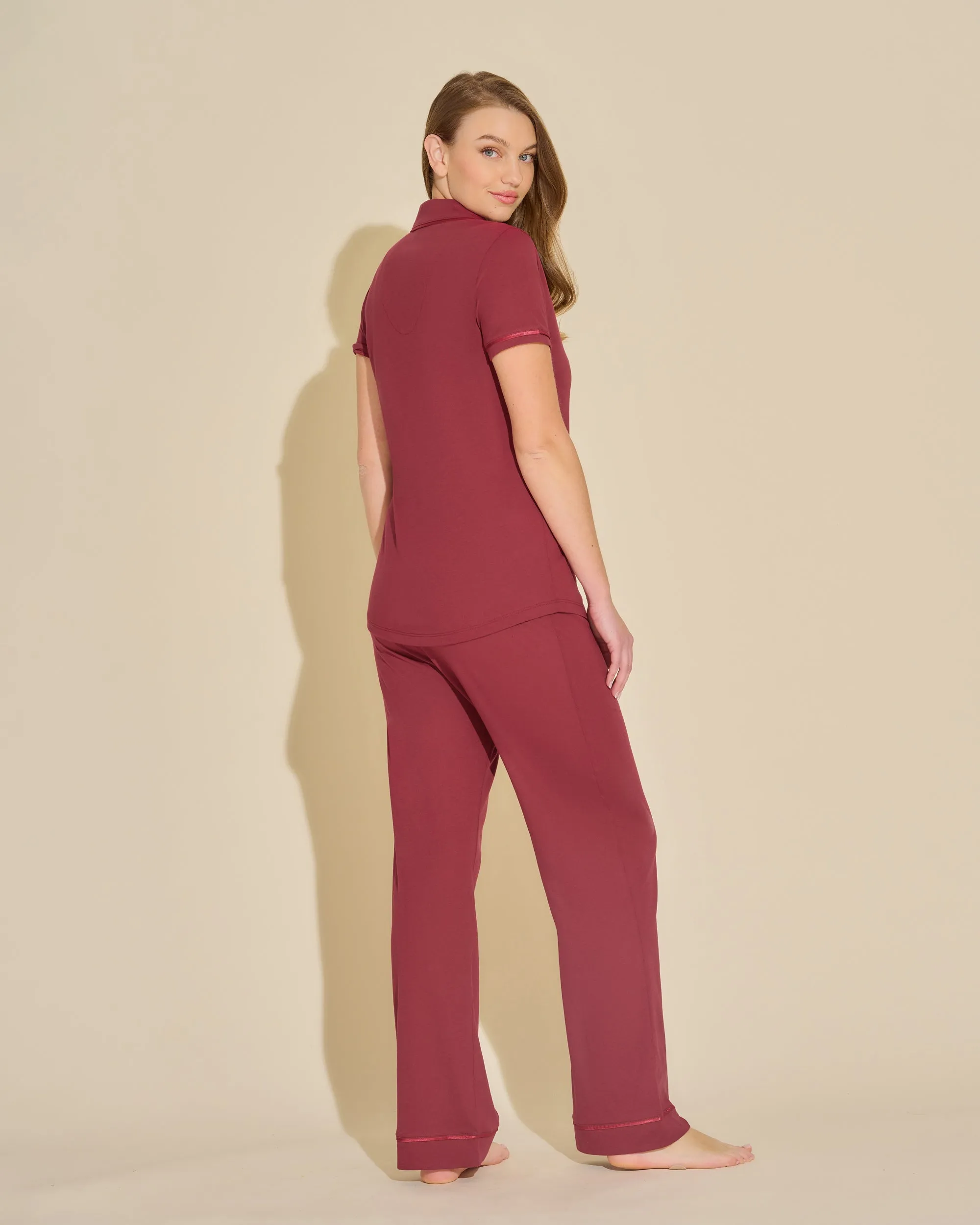 Kurzärmeliges Top & Hose Pyjama-Set