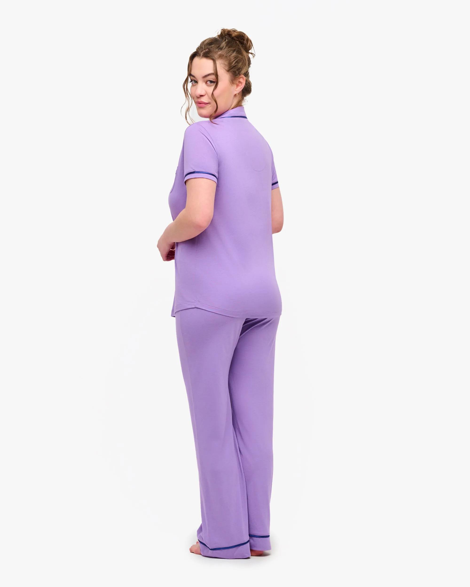 Kurzärmeliges Top & Hose Pyjama-Set