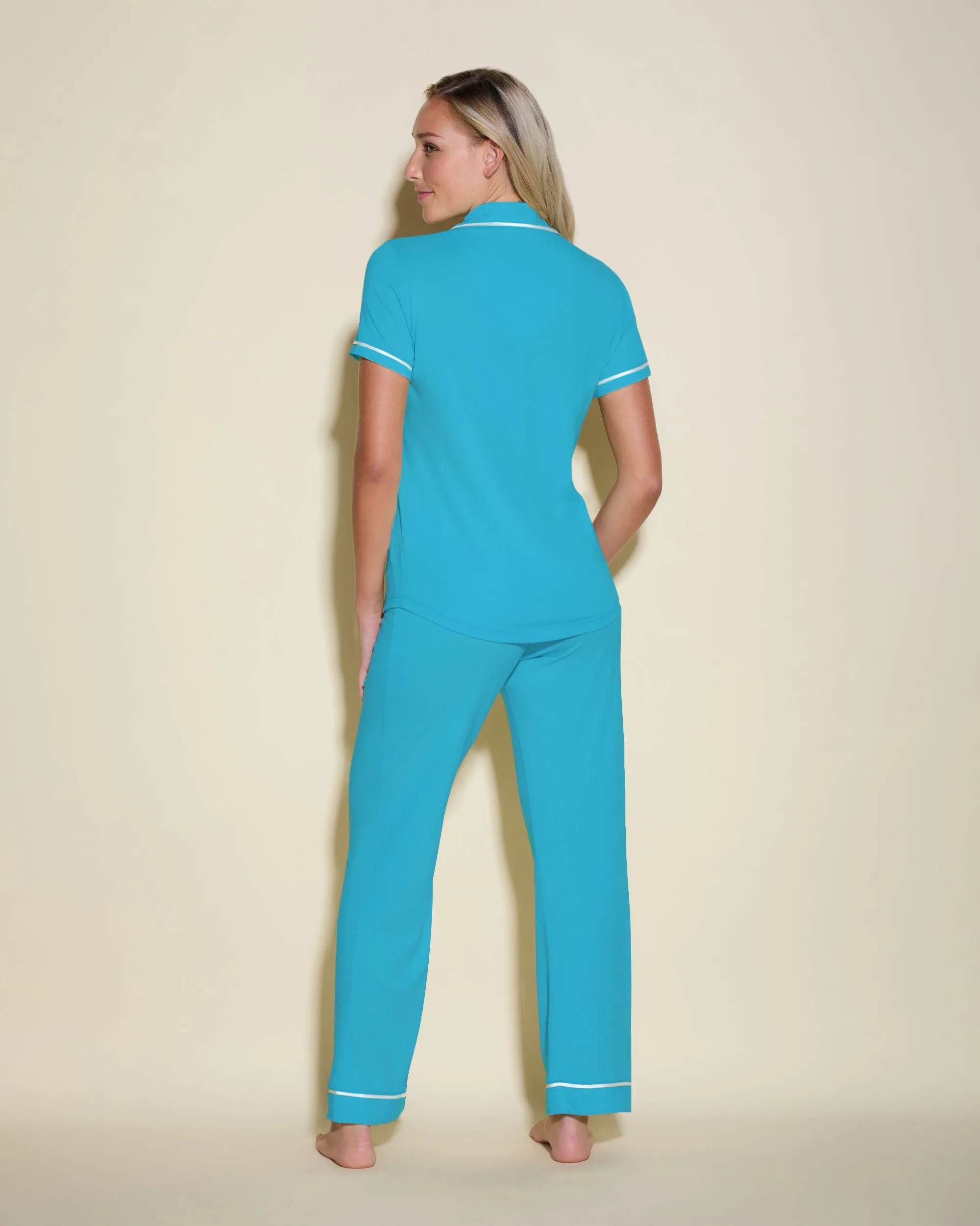 Kurzärmeliges Top & Hose Pyjama-Set