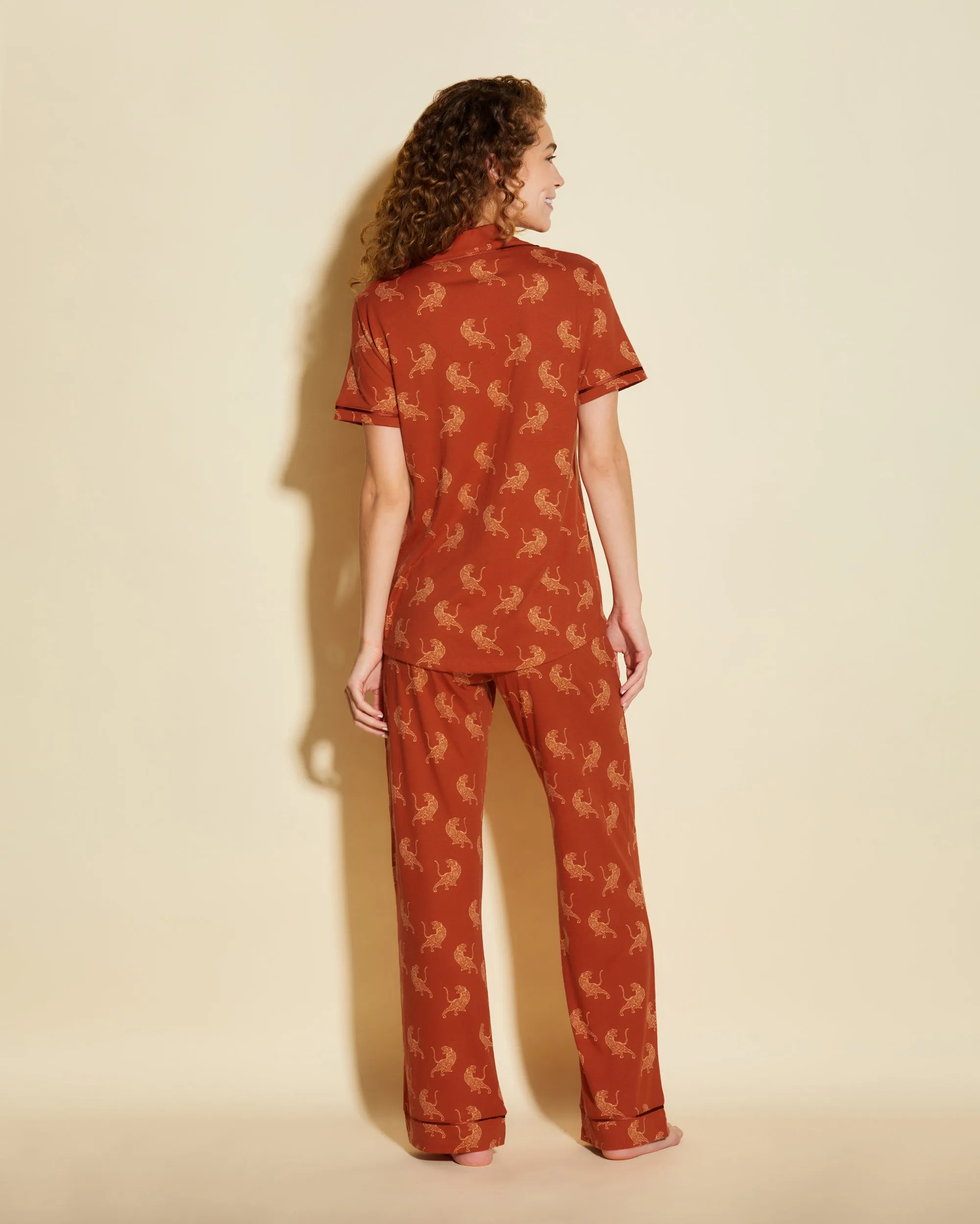 Kurzärmeliges Top & Hose Pyjama-Set