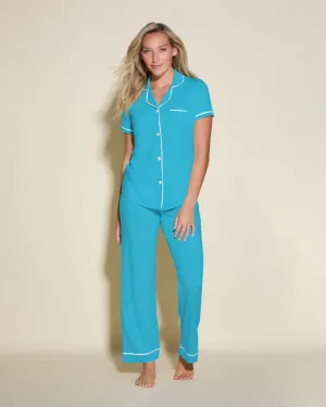 Kurzärmeliges Top & Hose Pyjama-Set