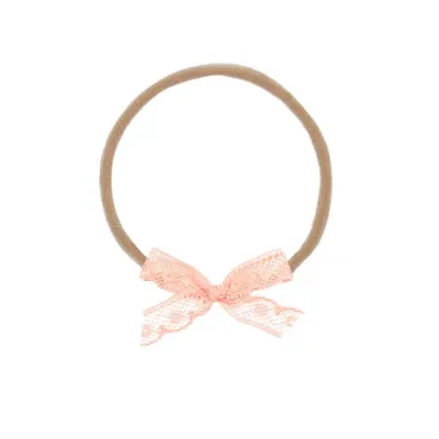 Lace Bow Headband - Mini