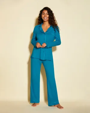 Langärmeliges Top & Boxer Pyjama-Set