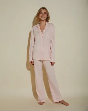 Langärmeliges Top & Boxer Pyjama-Set