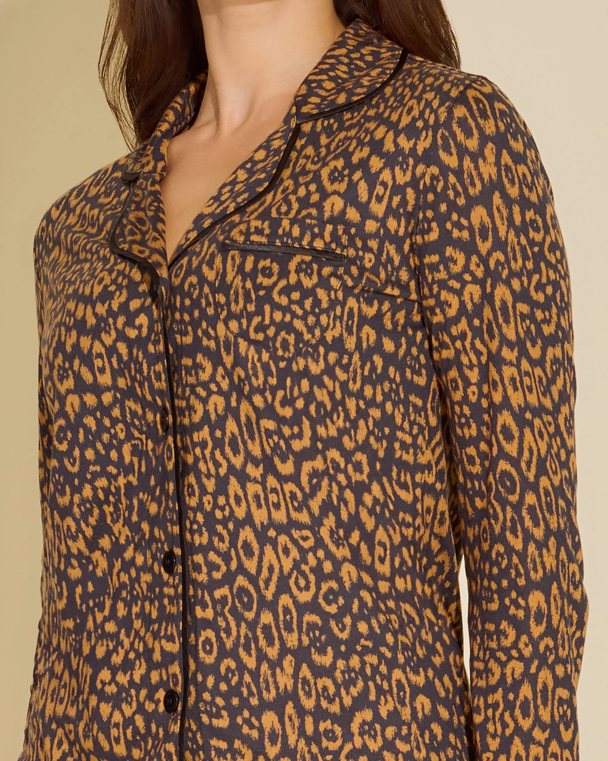 Langärmeliges Top & Hose Pyjama-Set