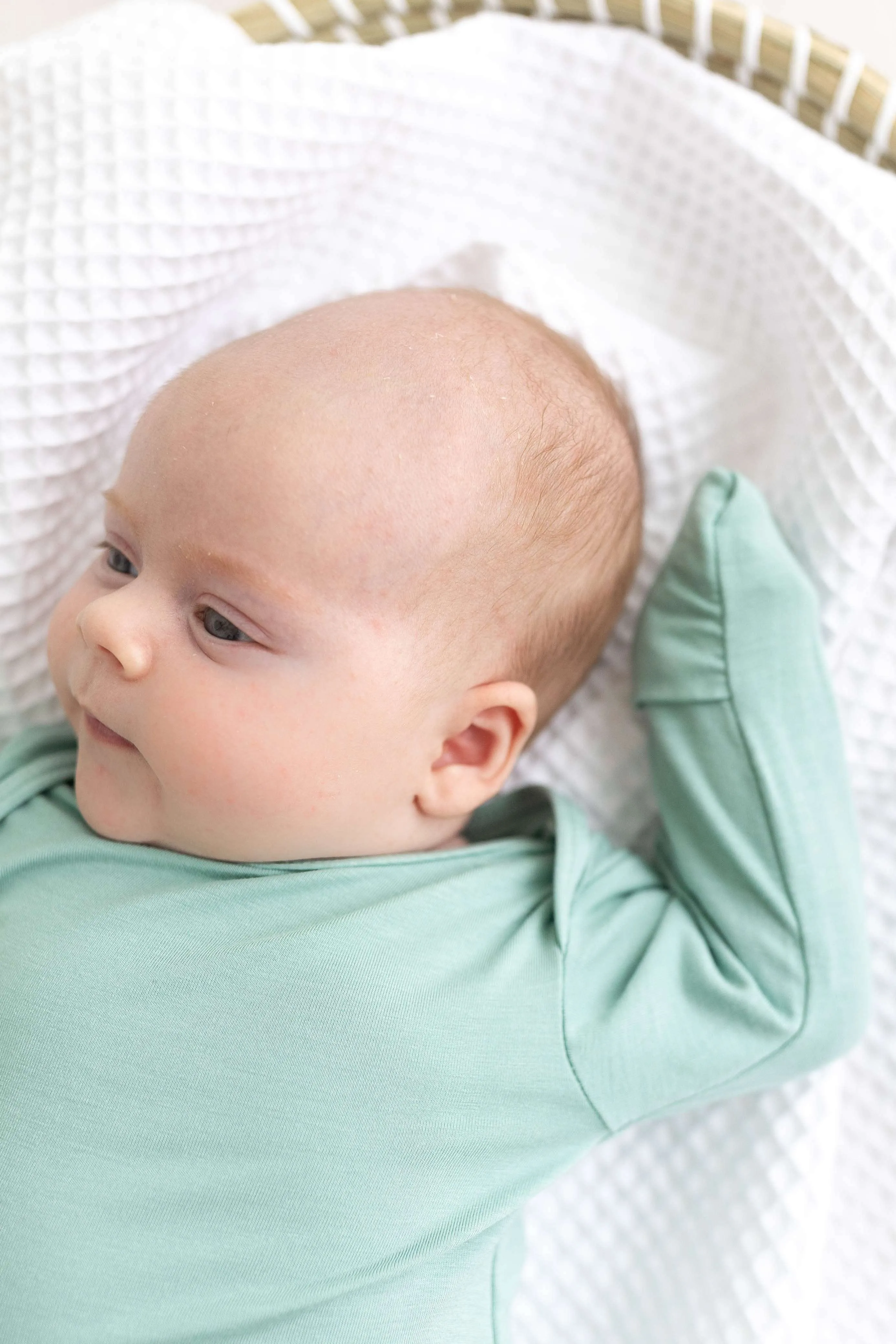 Marley Knotted Baby Gown and Hat Set