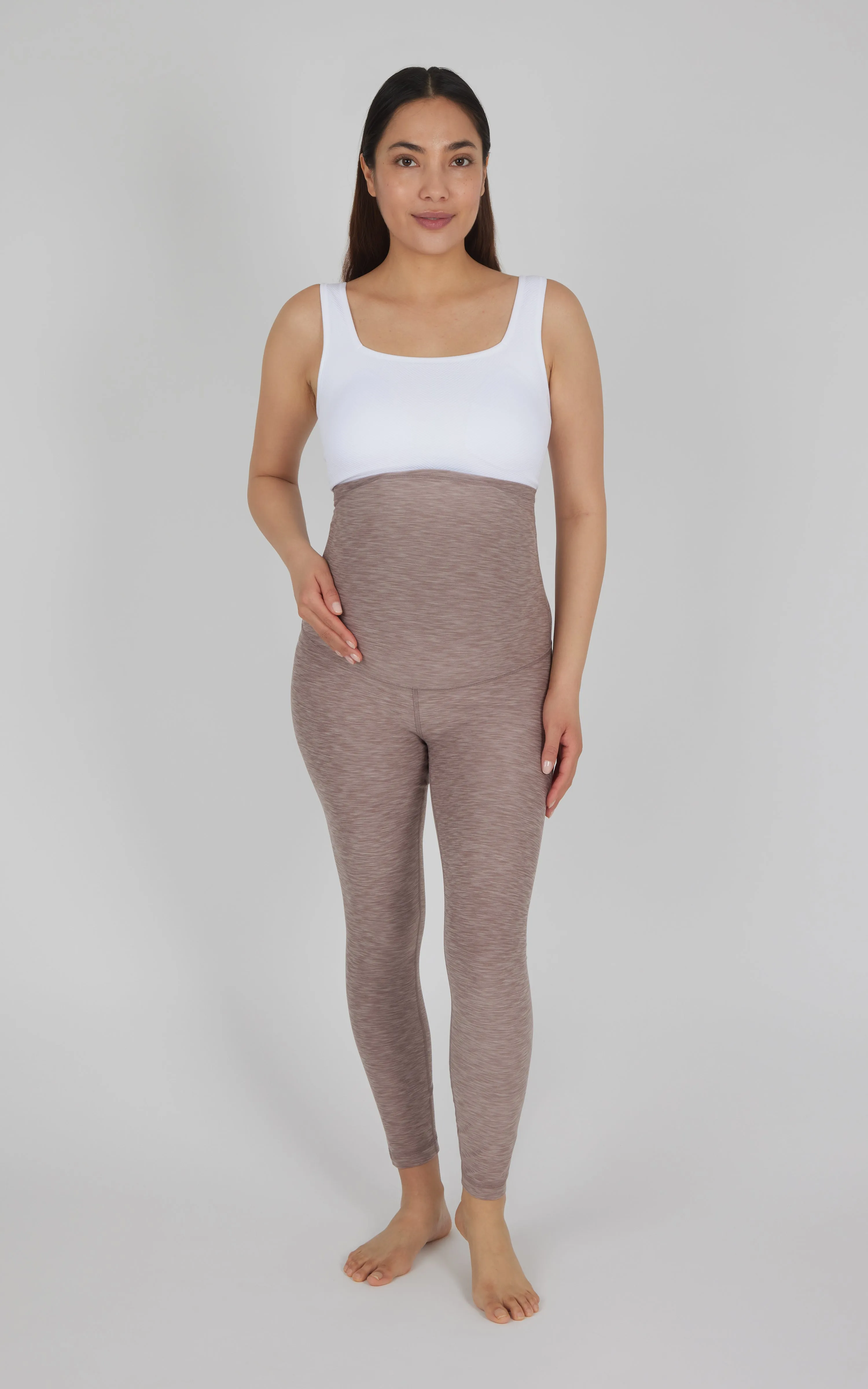 Maternity Heathered Lux Ankle Legging