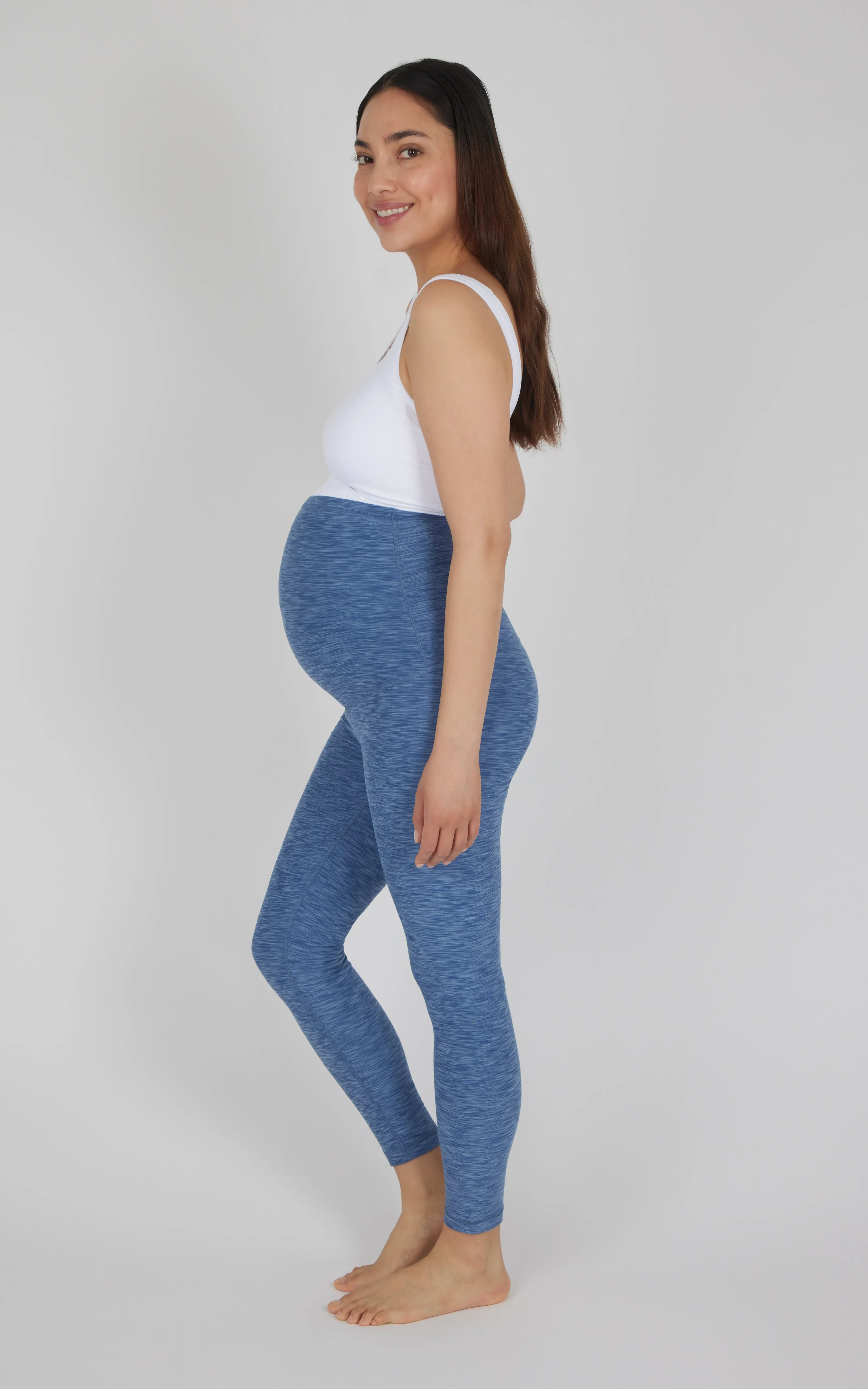 Maternity Heathered Lux Ankle Legging