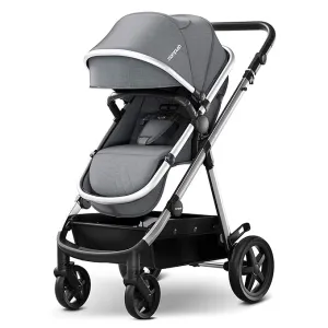 Meteor Stroller - Grey / Silver Frame