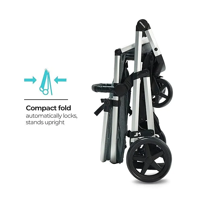 Meteor Stroller - Grey / Silver Frame