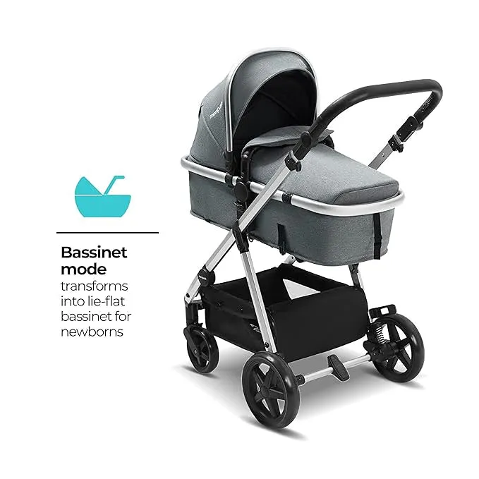 Meteor Stroller - Grey / Silver Frame