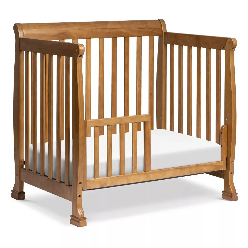 Mini Toddler Bed Conversion Kit for Mini Crib - Chestnut