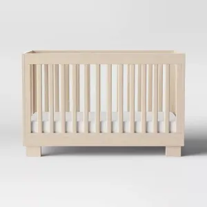 Modo 3-in-1 Convertible Crib with Toddler Rail - Natural