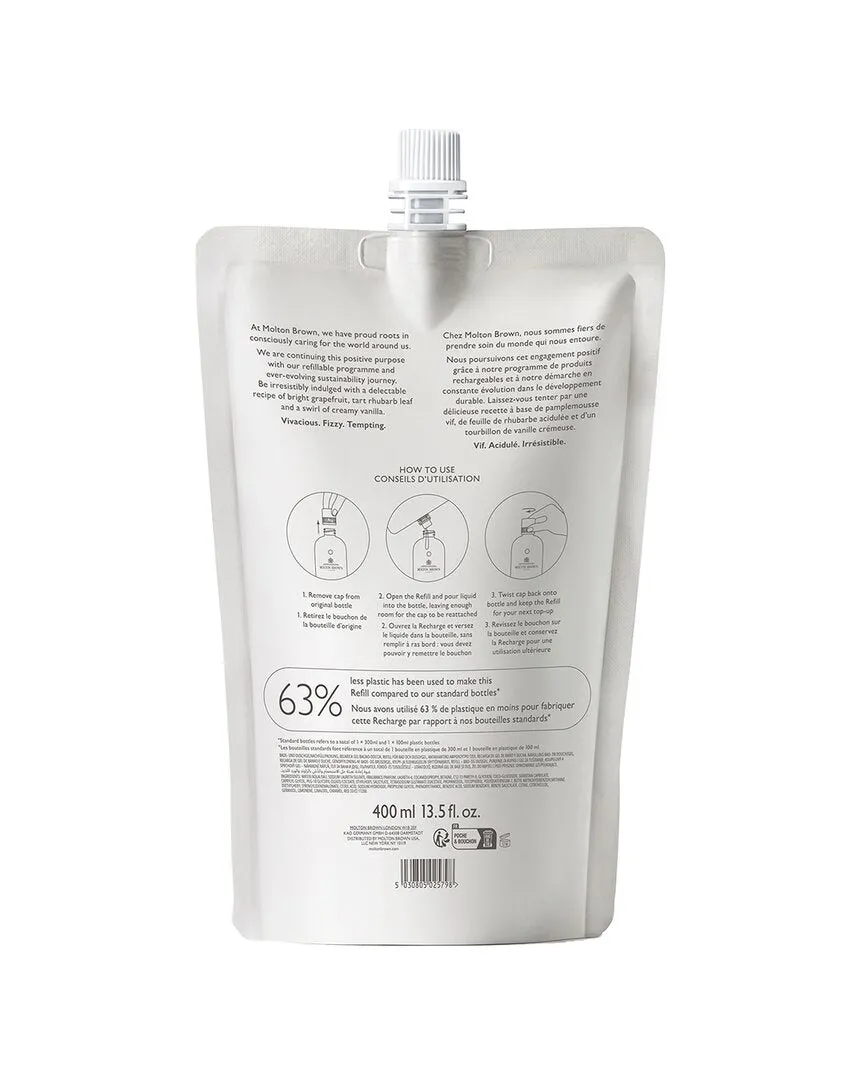 Molton Brown London Unisex 13.5oz Delicious Rhubarb & Rose Bath & Shower Gel