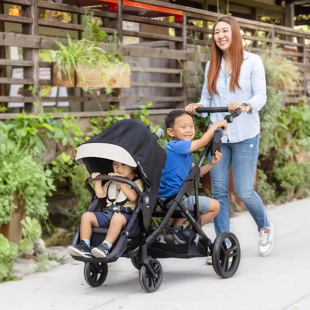 Morph Single to Double Modular Stroller Travel System - Madrid Tan