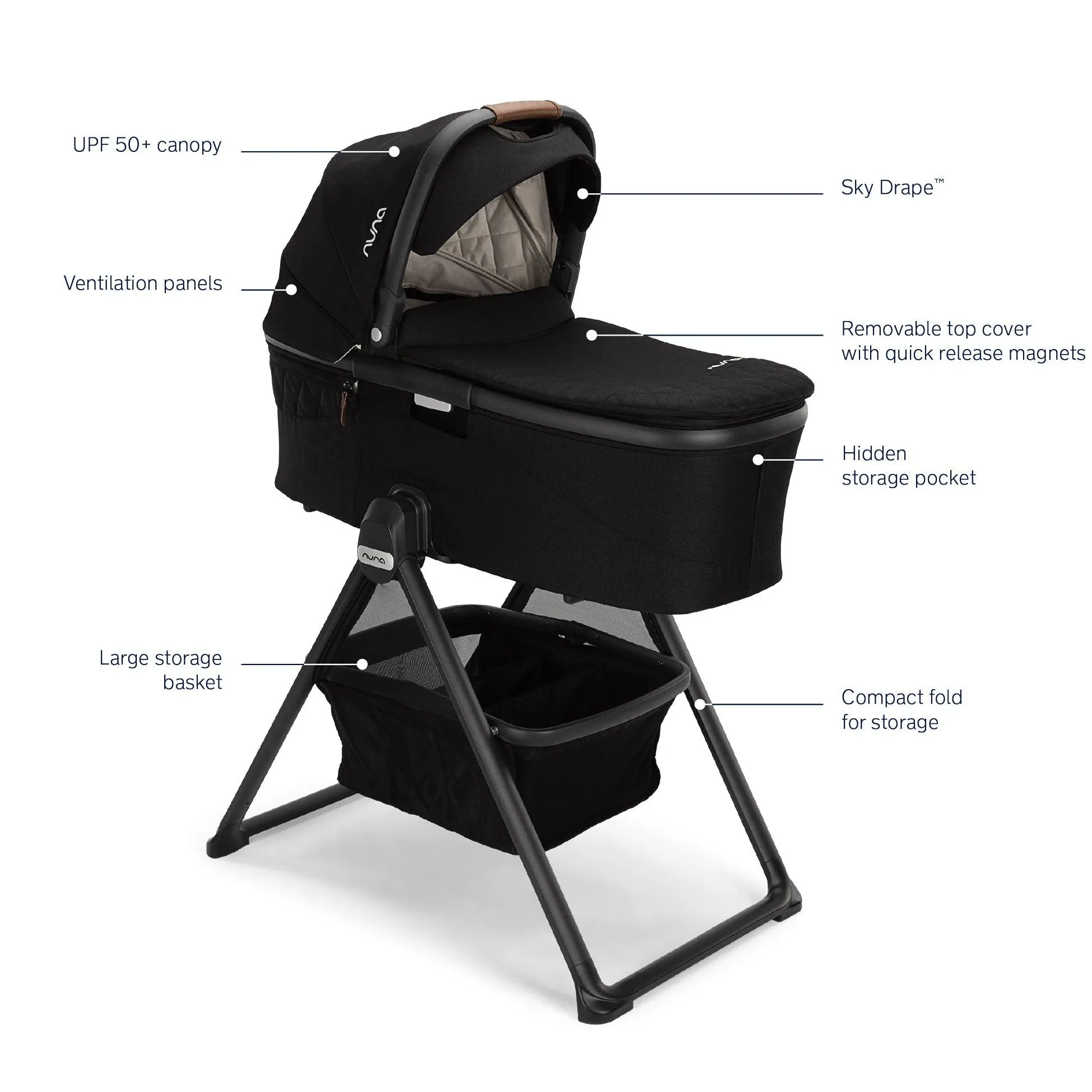 Nuna DEMI Grow Bassinet   Stand