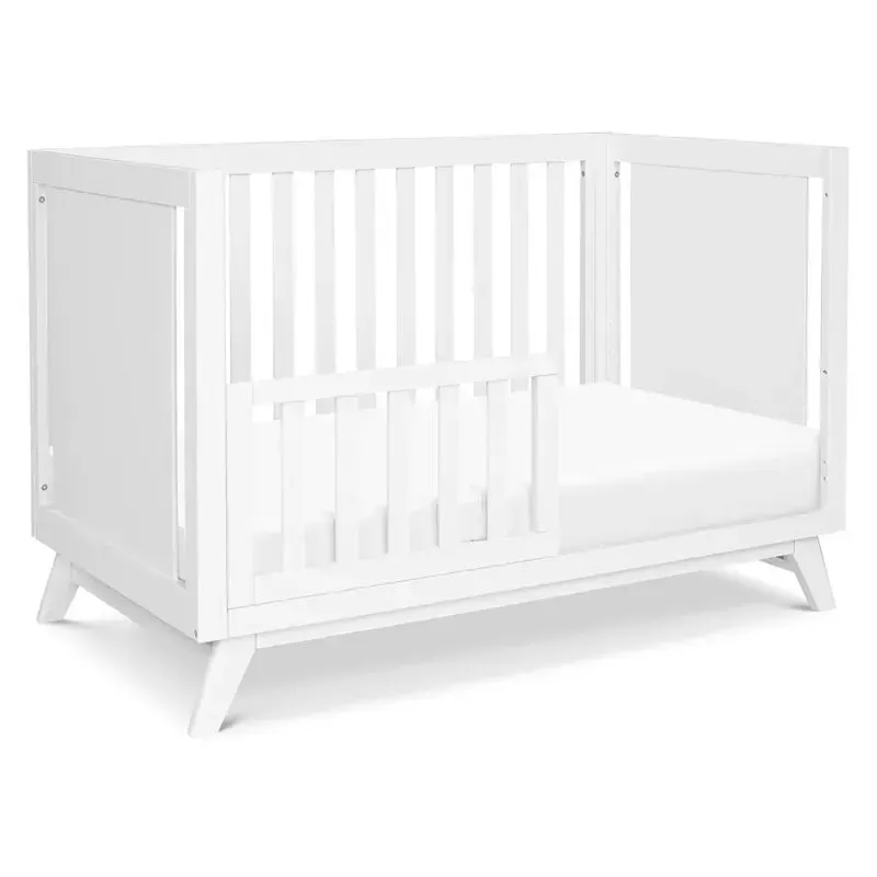 Otto Pine Wood 3-in-1 Convertible Crib - White