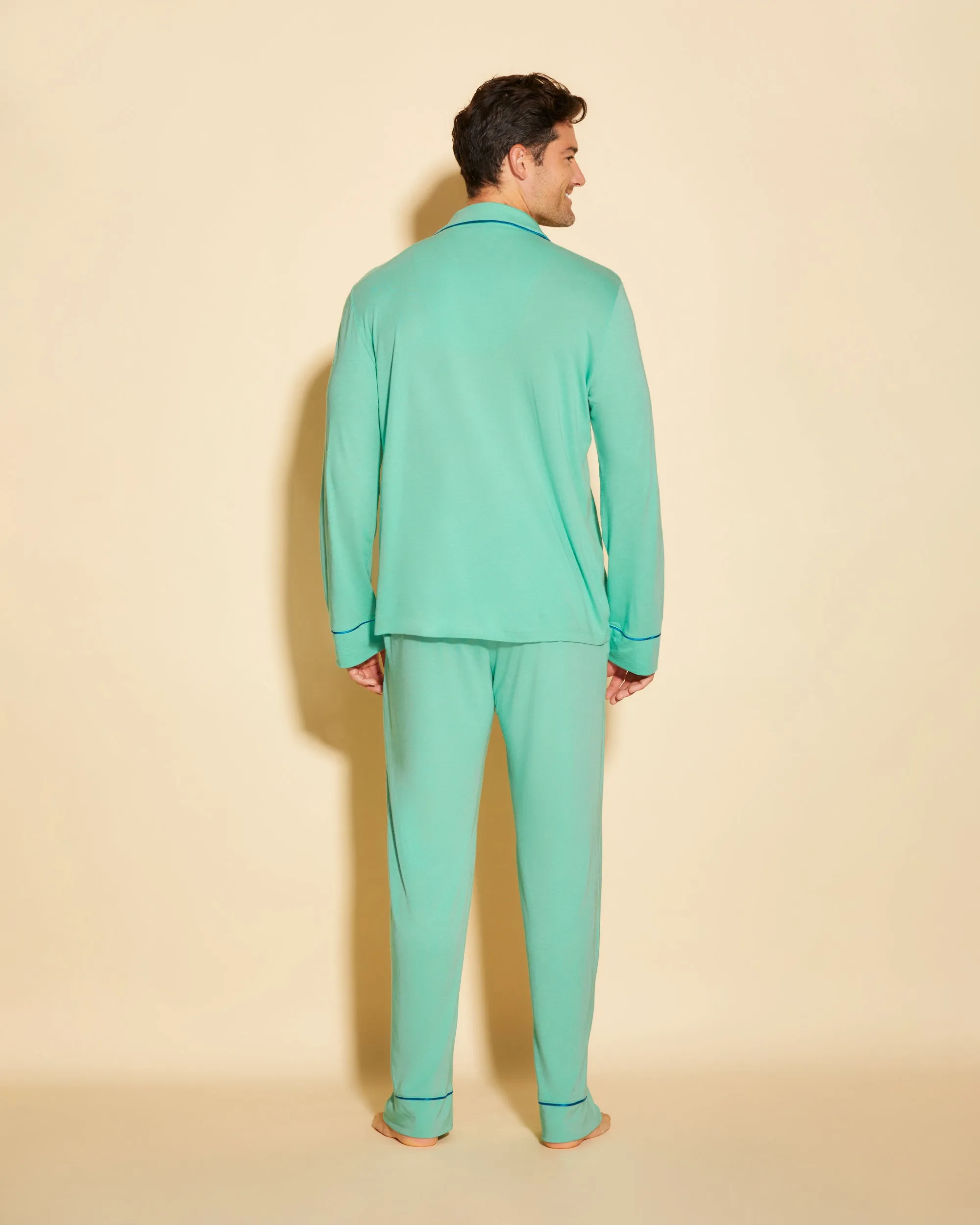 Pigiama Classico Da Uomo Con Top  Maniche Lunghe E Pantaloni