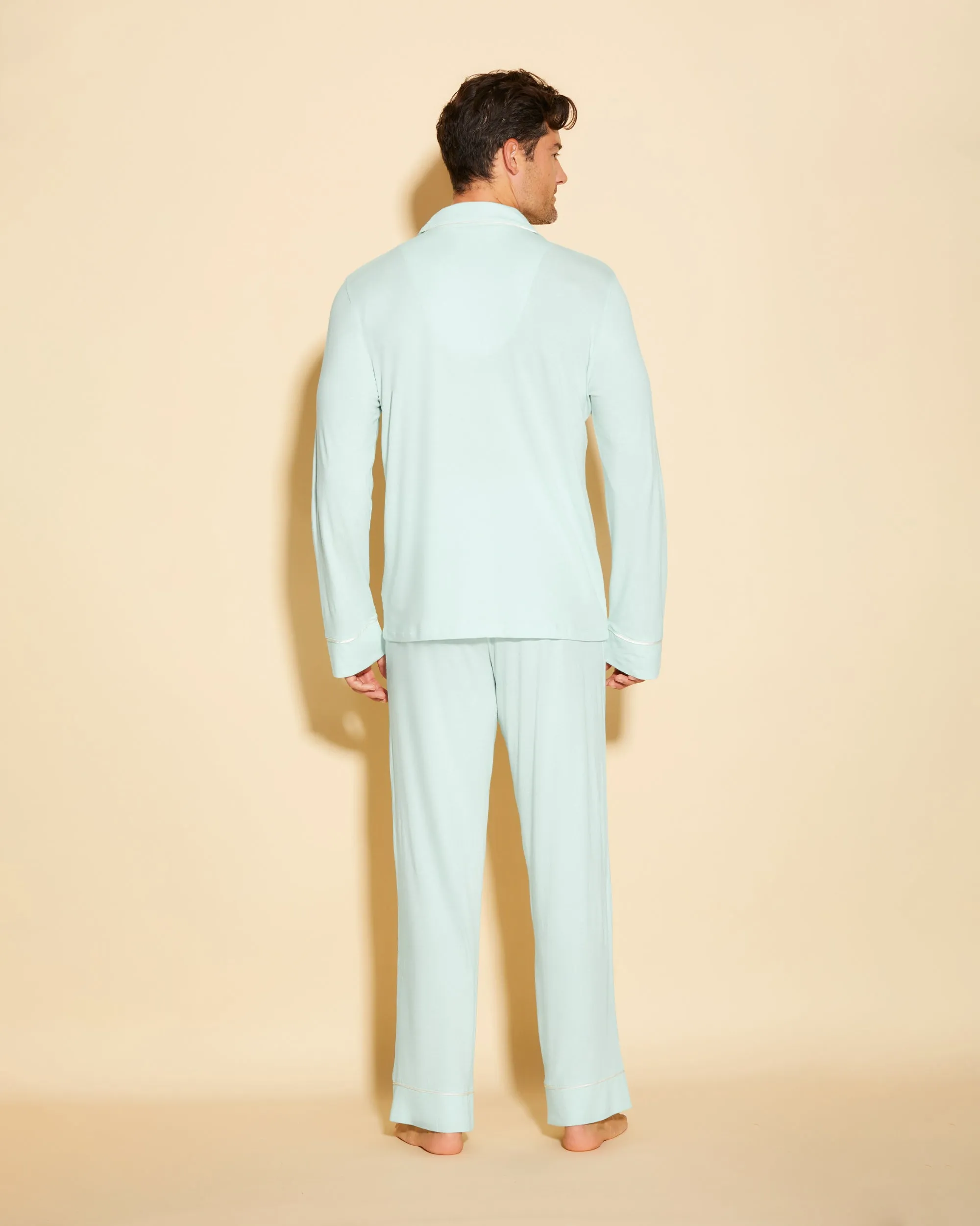 Pigiama Classico Da Uomo Con Top  Maniche Lunghe E Pantaloni