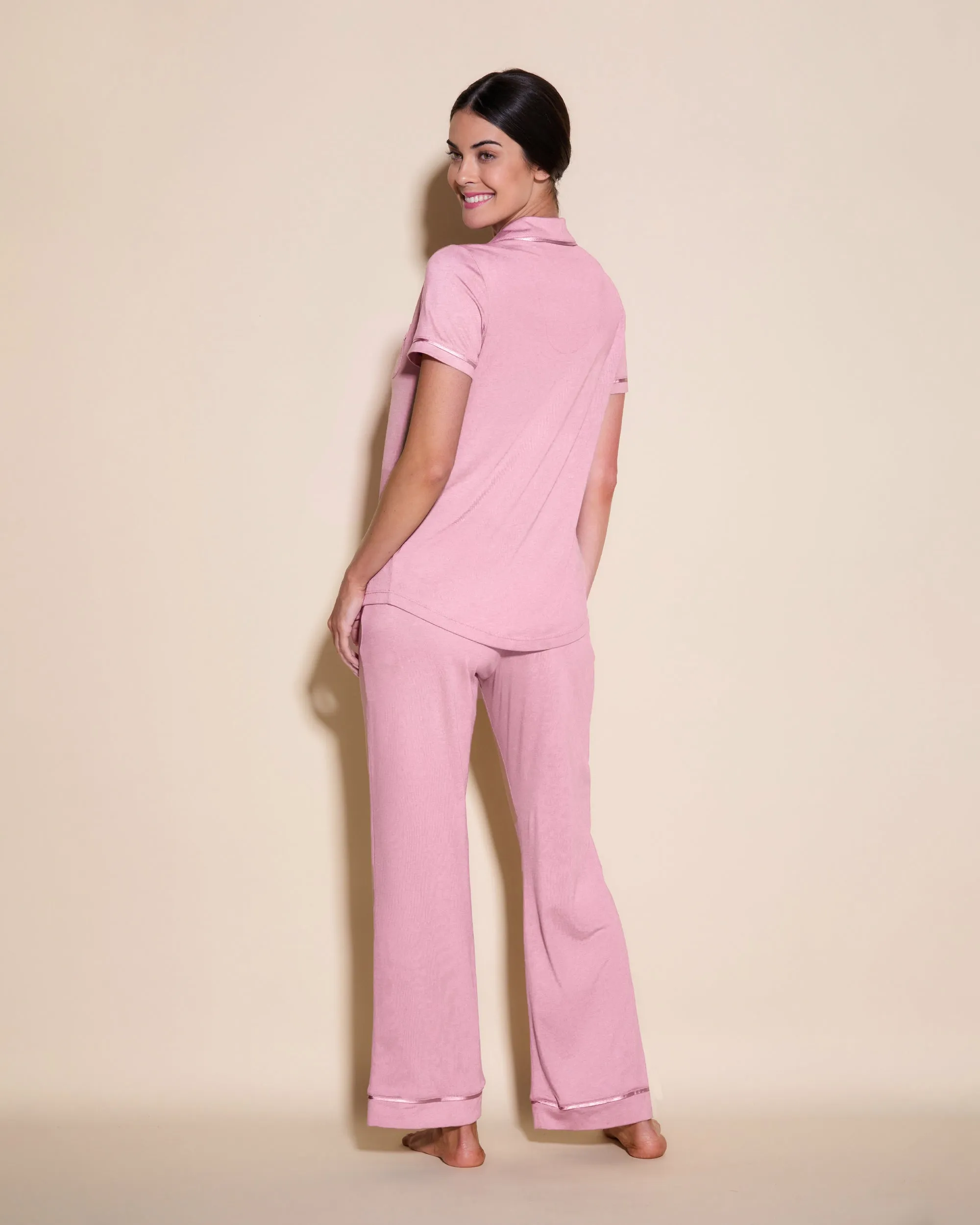 Pigiama Con Top A Maniche Corte E Pantaloni