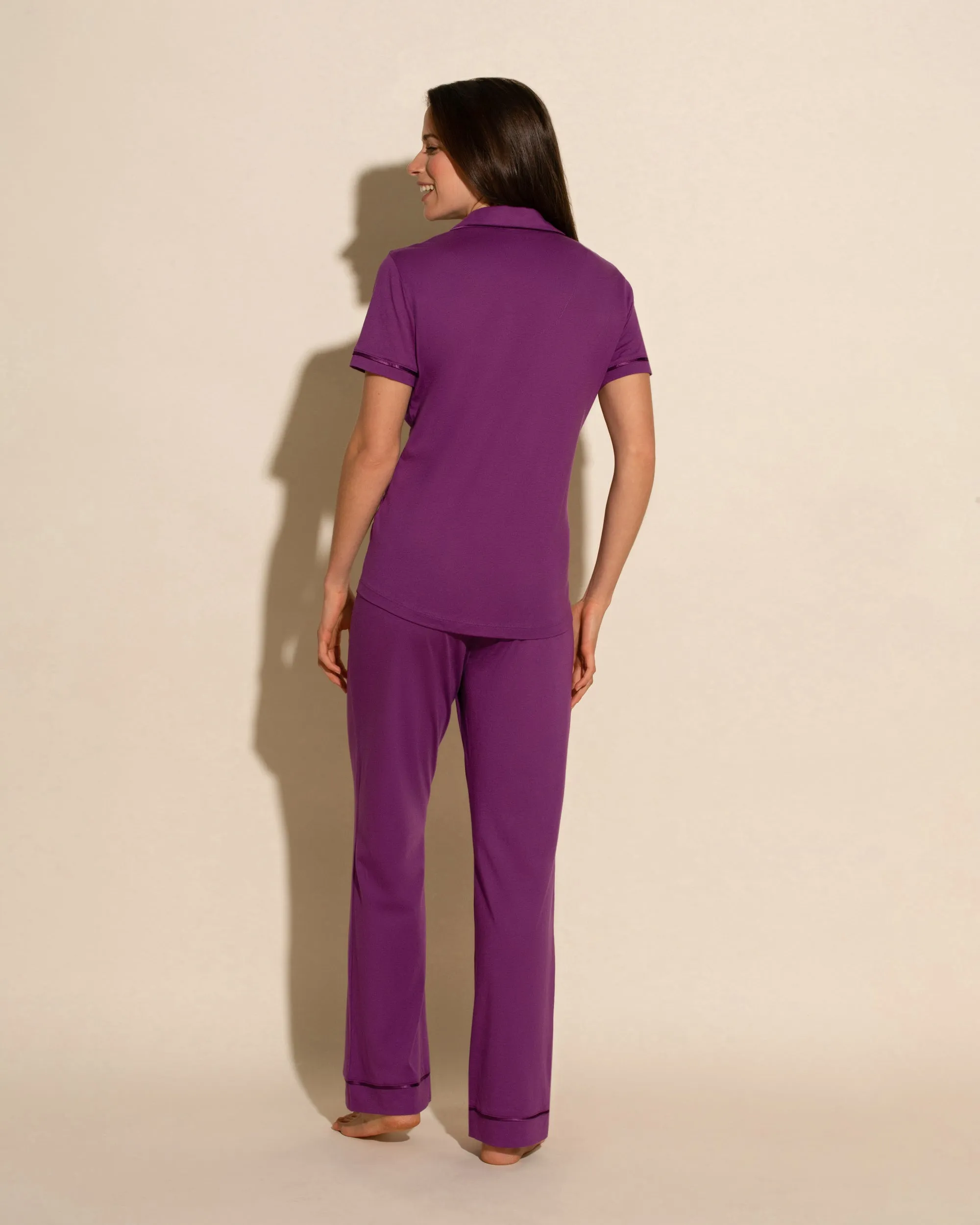 Pigiama Con Top A Maniche Corte E Pantaloni