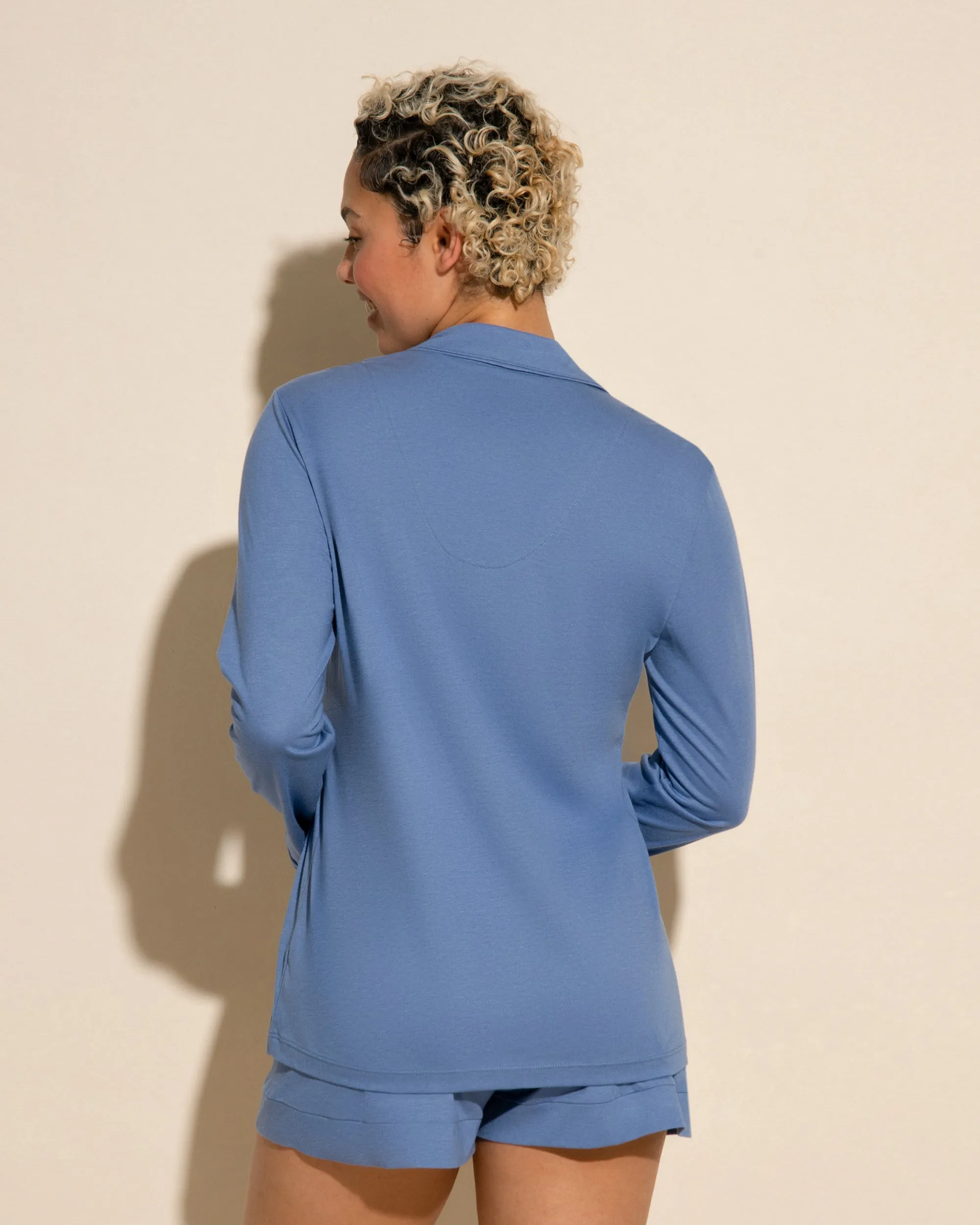 Pigiama Con Top A Maniche Lunghe E Boxer