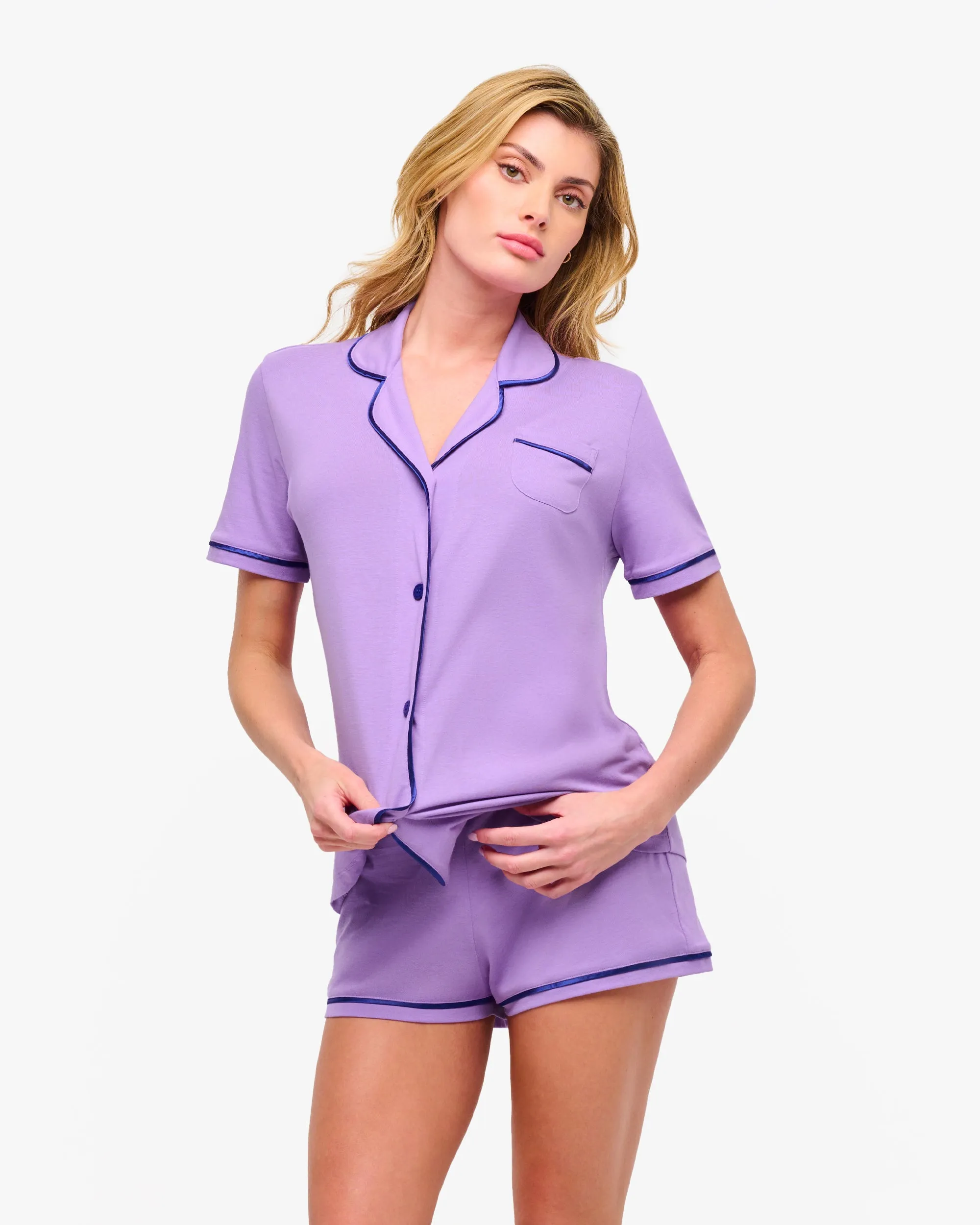 Pigiama Con Top A Maniche Lunghe E Boxer