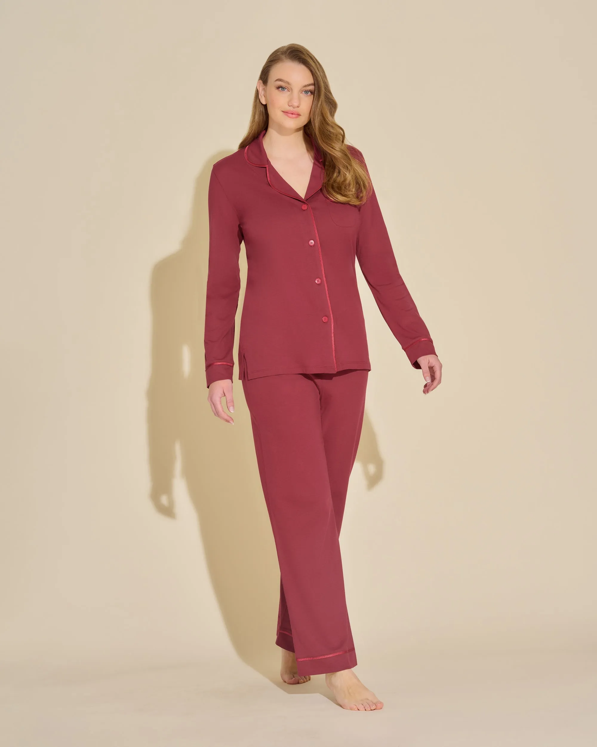 Pigiama Con Top A Maniche Lunghe E Pantaloni