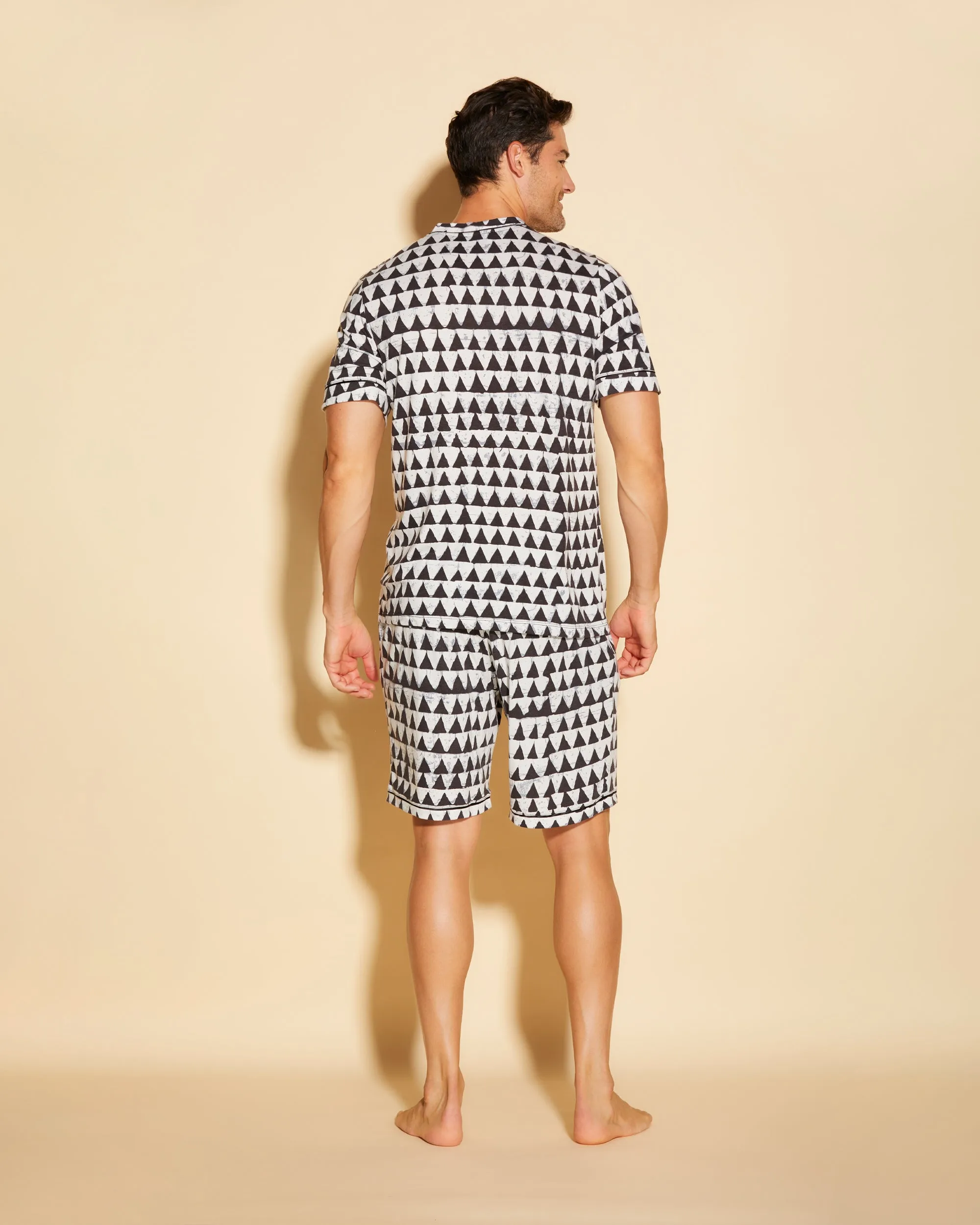 Pigiama Da Uomo Con Top  Maniche Corte E Pantaloncini