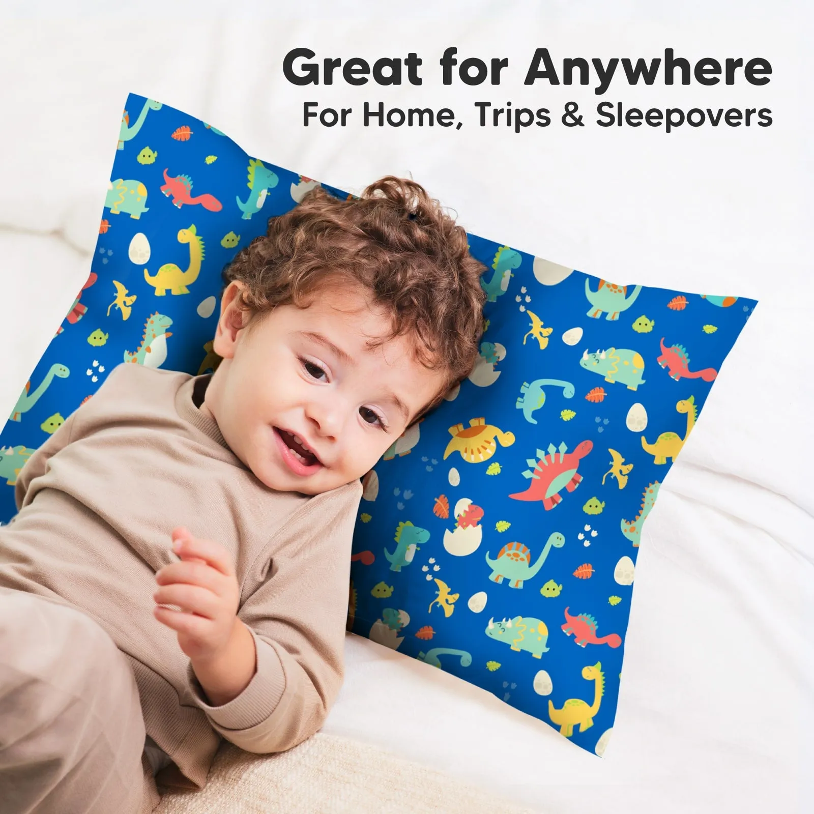 Printed Toddler Pillowcase 13X18" (DinoWorld)