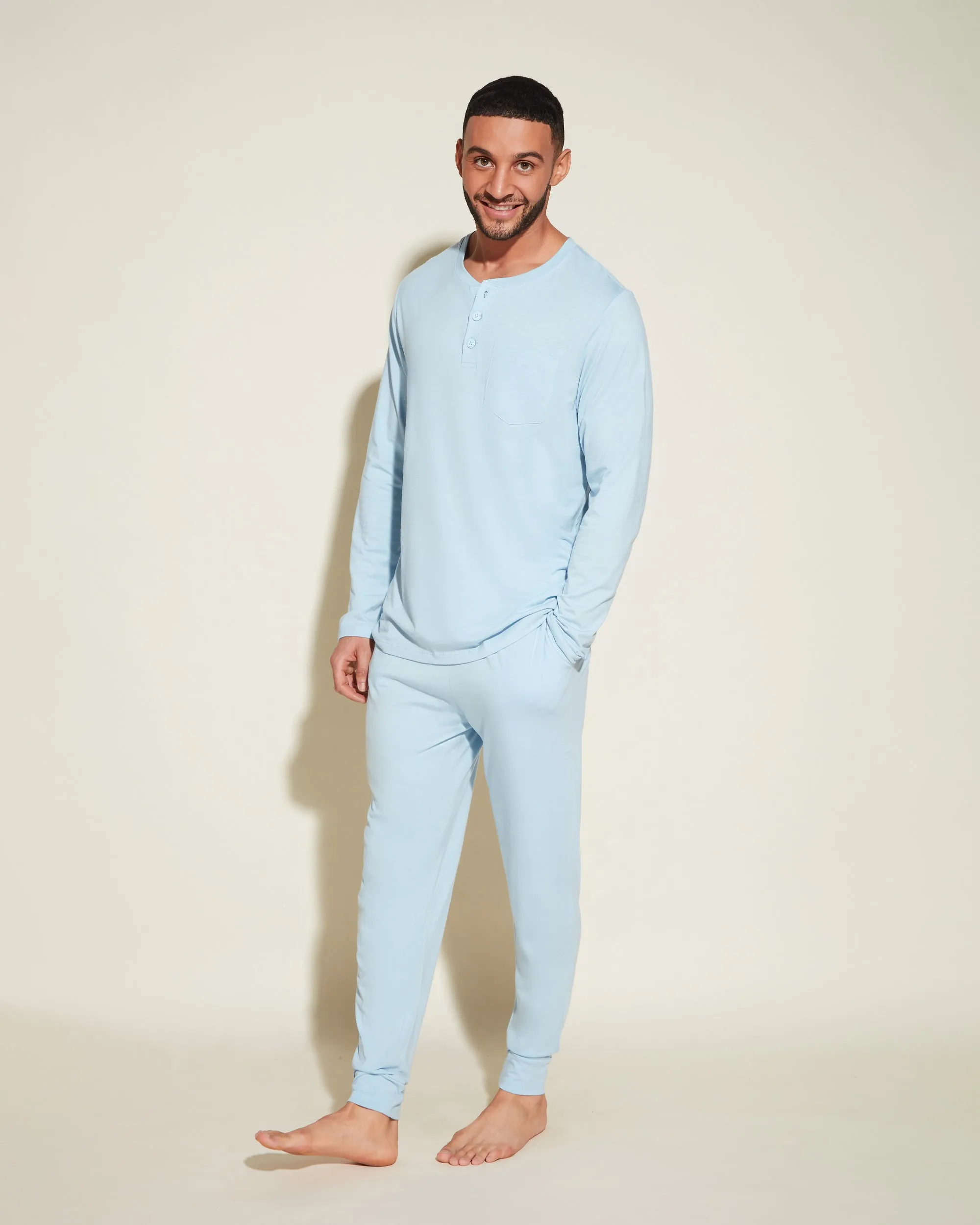 Pyjama Henley & Jogger Pour Homme