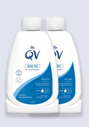 QV Bath Oil Cleanser for Dry Skin Conditions 250ml - 2 Pack Saver